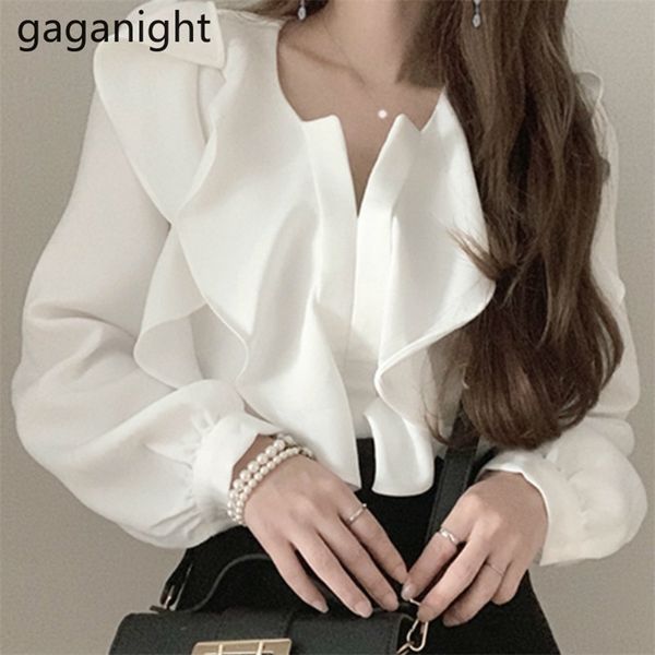 korean patchwork v neck women blouses fashion ruffles puff sleeve ol shirts spring chic blusas drop 210601, White
korean patchwork v neck women blouses fashion ruffles puff sleeve ol shirts spring chic blusas drop 210601, White