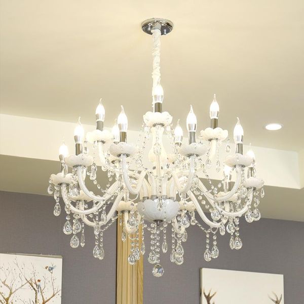 chandeliers white crystal modern k9 crystals led for living room lustres de sala cristal wedding decoration
chandeliers white crystal modern k9 crystals led for living room lustres de sala cristal wedding decoration