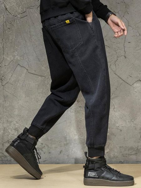 autumn winter men's pant solid pocket elastic waist decor bunch of foot breathable stretchy thick harem pants, Black
autumn winter men's pant solid pocket elastic waist decor bunch of foot breathable stretchy thick harem pants, Black