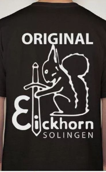 carl eickhorn solingen original dagger blade maker mark squirrel tee t-shirt, White;black
carl eickhorn solingen original dagger blade maker mark squirrel tee t-shirt, White;black