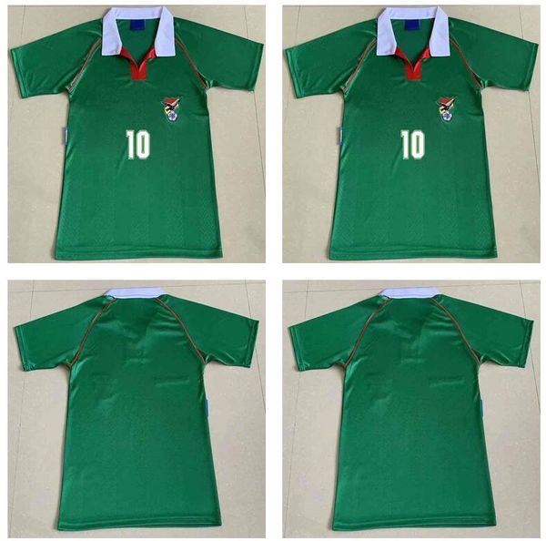 bolivia 1994 version retro sport 94 manches courtes, Black;yellow