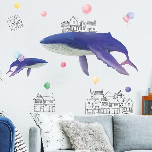 Purple Whale Balloon Wall Stickers Cartoon Decor Kids Rooms Decoration Bathroom Decorative Wallpaper Waterproof Art Posters
Purple Whale Balloon Wall Stickers Cartoon Decor Kids Rooms Decoration Bathroom Decorative Wallpaper Waterproof Art Posters