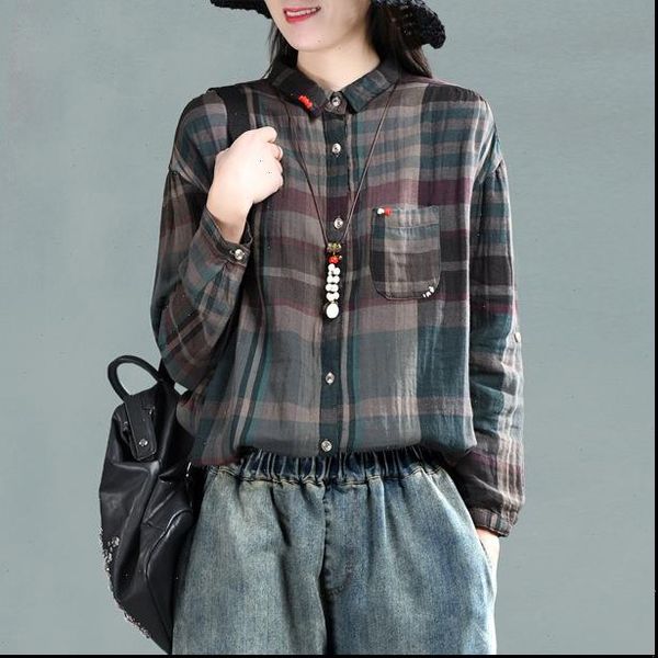 vintage mori womens shirt girl plaid cotton big size loose linen soft female korean fashion blouse yoyikamomo, White
vintage mori womens shirt girl plaid cotton big size loose linen soft female korean fashion blouse yoyikamomo, White