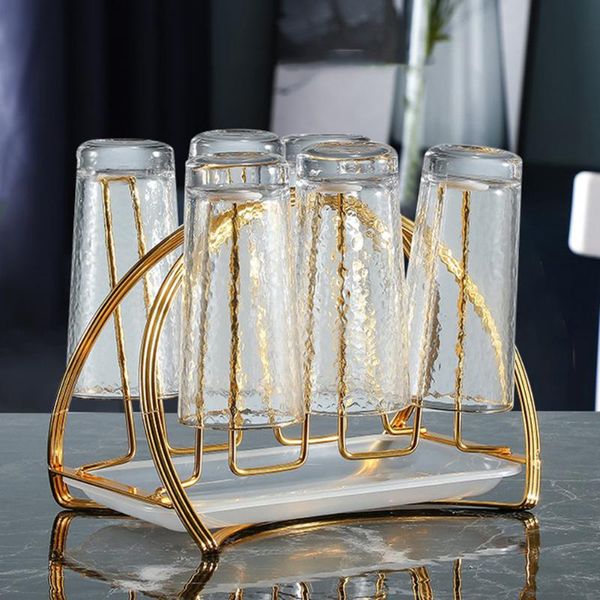 cup drying rack stand with drain tray non-slip glass cups organizer for 6 glasses black white gold kitchen storage & organization
cup drying rack stand with drain tray non-slip glass cups organizer for 6 glasses black white gold kitchen storage & organization