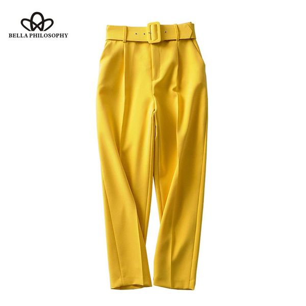 women's pants & capris stylish pockets with belt suit pencil women 2021 fashion waist office ankle trousers casual pantalones wonde sto, Black;white
women's pants & capris stylish pockets with belt suit pencil women 2021 fashion waist office ankle trousers casual pantalones wonde sto, Black;white