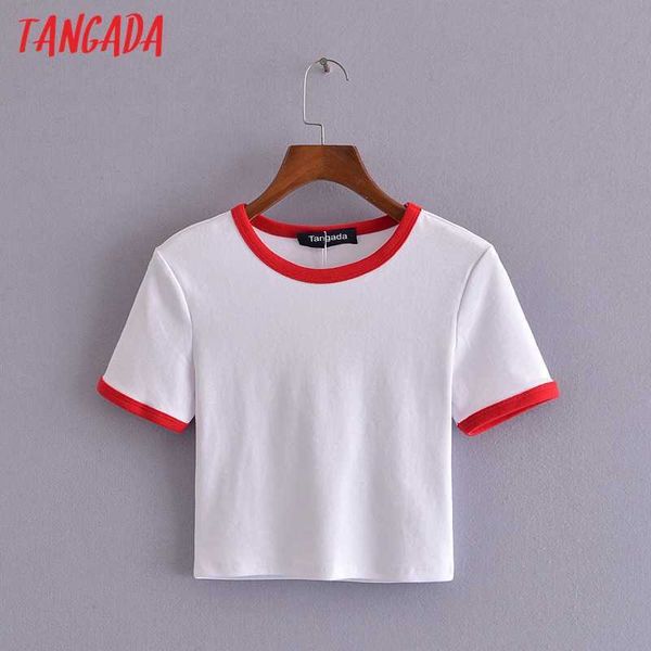 tangada women solid crop cotton t shirt short sleeve o neck tees ladies casual tee shirt street wear 3h300 210609, White
tangada women solid crop cotton t shirt short sleeve o neck tees ladies casual tee shirt street wear 3h300 210609, White