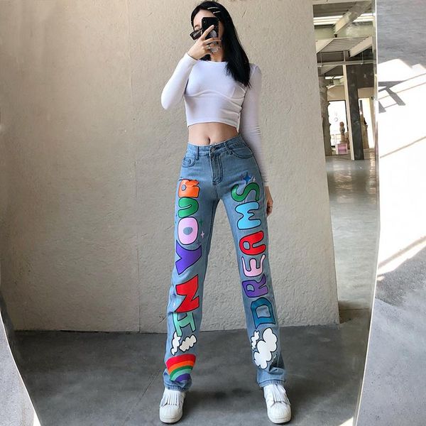 women's jeans letter print boyfriend ripped for women high waist straight casual 90s wide leg pants autumn winter denim mom jean femme, Blue
women's jeans letter print boyfriend ripped for women high waist straight casual 90s wide leg pants autumn winter denim mom jean femme, Blue