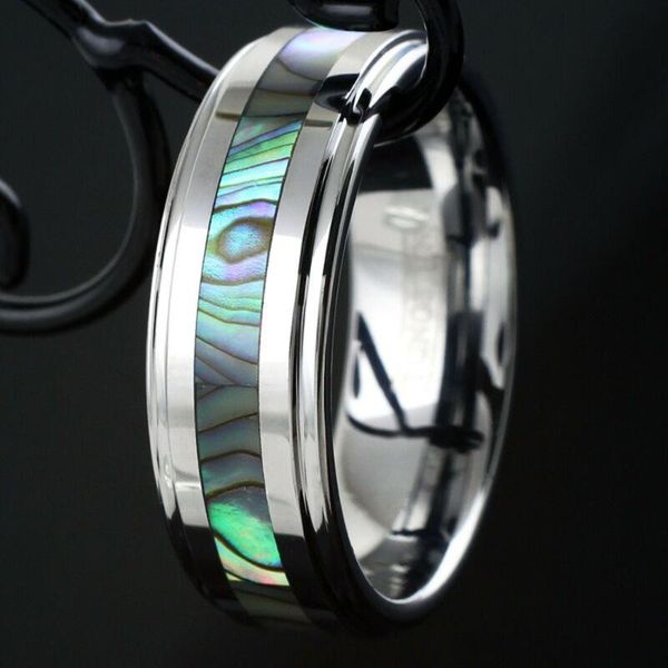 wedding rings men's fashion black stainless steel ring abalone shell inlay engagement anniversary jewelry party gift size 6-13, Slivery;golden
wedding rings men's fashion black stainless steel ring abalone shell inlay engagement anniversary jewelry party gift size 6-13, Slivery;golden