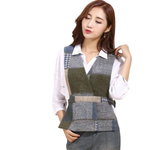 women's vests woman spring plus size plaid 30% woolen outerwear female autumn oversized wool overcoat women hedging lady winter vest, Black;white
women's vests woman spring plus size plaid 30% woolen outerwear female autumn oversized wool overcoat women hedging lady winter vest, Black;white