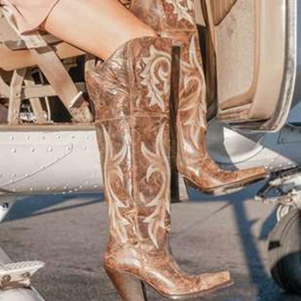 boots pointed toe square high over the knee heel thick fashion embroidery print side zipper roman fretwork, Black
boots pointed toe square high over the knee heel thick fashion embroidery print side zipper roman fretwork, Black