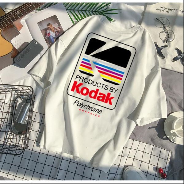 street fashion loose korean womens t shirt style kodak letter printed shoulder females shirts, White
street fashion loose korean womens t shirt style kodak letter printed shoulder females shirts, White