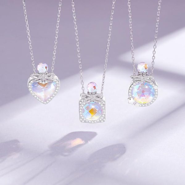 chains original design aurora perfume bottle necklace for women 925 sterling silver elegant jewellery birthday romantic gift
chains original design aurora perfume bottle necklace for women 925 sterling silver elegant jewellery birthday romantic gift