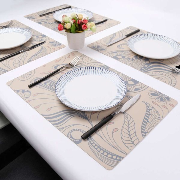 european style household double-sided leather dining mat square oil proof waterproof heat insulation table
european style household double-sided leather dining mat square oil proof waterproof heat insulation table