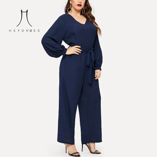women's jumpsuits & rompers heydress 2021 women autumn solid long sleeve jumpsuit office lady elegant high waist playsuit female v-nect, Black;white
women's jumpsuits & rompers heydress 2021 women autumn solid long sleeve jumpsuit office lady elegant high waist playsuit female v-nect, Black;white