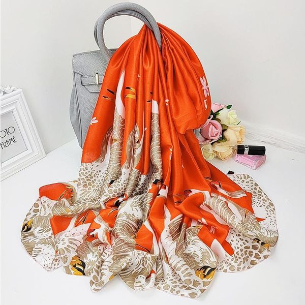 scarves 2021 autumn sunscreen korean print silk scarf dustproof shawl summer 180x90cm bandana fashion high-grade beach towel, Blue;gray
scarves 2021 autumn sunscreen korean print silk scarf dustproof shawl summer 180x90cm bandana fashion high-grade beach towel, Blue;gray