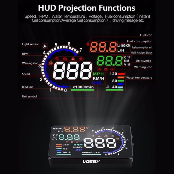 car gps & accessories car-styling auto a8 5.5'' obd ii hud head up display windshied reflective screen speed
car gps & accessories car-styling auto a8 5.5'' obd ii hud head up display windshied reflective screen speed