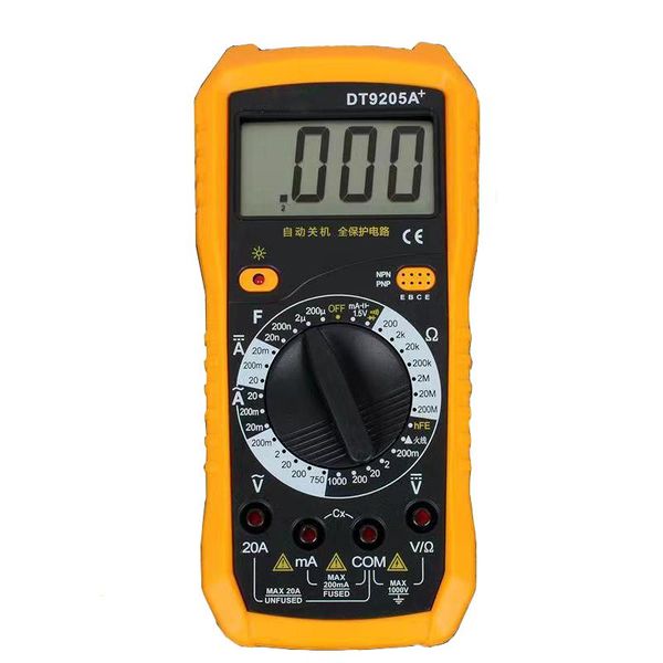 multimeters dt9205a+ professional multimeter lcd digital ammeter voltmeter resistance capacitance volt ohm handheld tester meter
multimeters dt9205a+ professional multimeter lcd digital ammeter voltmeter resistance capacitance volt ohm handheld tester meter