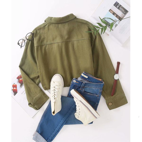 jackets army green wild slim short zipper lapel long sleeve chic women's jacket korean casual sports female coat, Black;brown
jackets army green wild slim short zipper lapel long sleeve chic women's jacket korean casual sports female coat, Black;brown