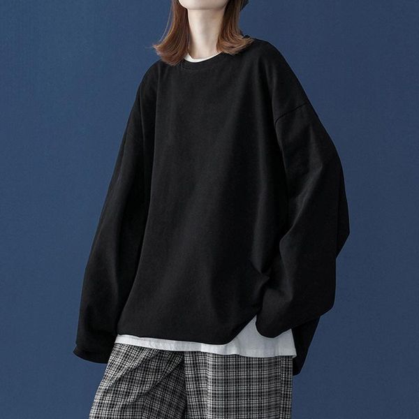 women's t-shirt 2021 autumn long sleeve women basic tee shirt oversize t casual tshirt, White
women's t-shirt 2021 autumn long sleeve women basic tee shirt oversize t casual tshirt, White