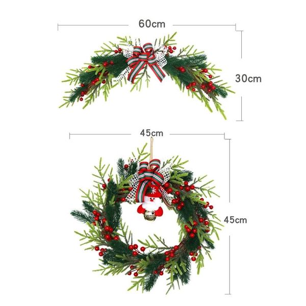 decorative flowers & wreaths t84e santa doll bowknot christmas door traditional decorations decor garland party holiday scenery props
decorative flowers & wreaths t84e santa doll bowknot christmas door traditional decorations decor garland party holiday scenery props