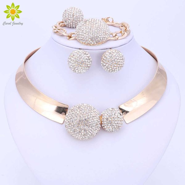 jewelry sets for women gold color wedding party bridal accessories necklace earrings set fashion crystal pendant costume h1022, Silver
jewelry sets for women gold color wedding party bridal accessories necklace earrings set fashion crystal pendant costume h1022, Silver