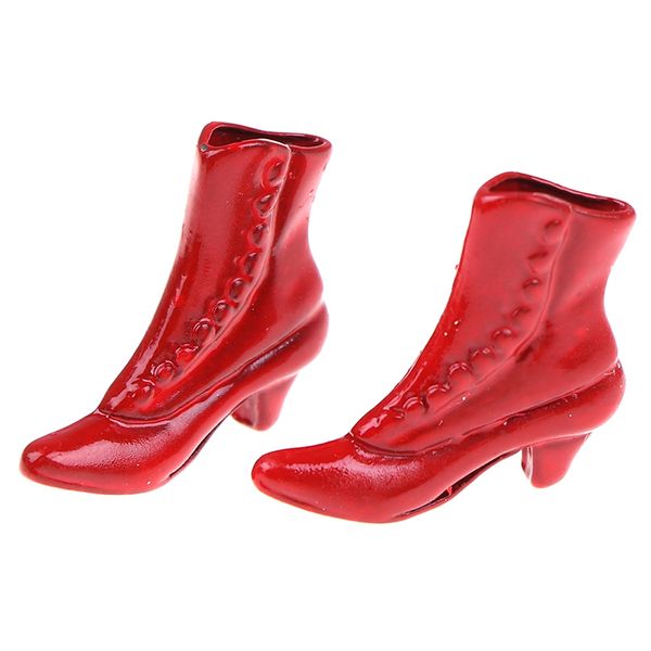 1 pair 112 dollhouse miniature accessories mini red short boots high heels shoes princess shoes decor
1 pair 112 dollhouse miniature accessories mini red short boots high heels shoes princess shoes decor