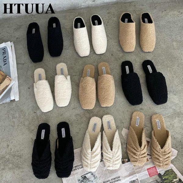 autumn winter flat slippers women fashion short plush fur mules shoes woman slip on slides female sx4360, Black
autumn winter flat slippers women fashion short plush fur mules shoes woman slip on slides female sx4360, Black