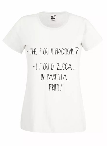 written shirt funny fiori di zucca fun t-shirt ladies 100% cotton, White;black
written shirt funny fiori di zucca fun t-shirt ladies 100% cotton, White;black