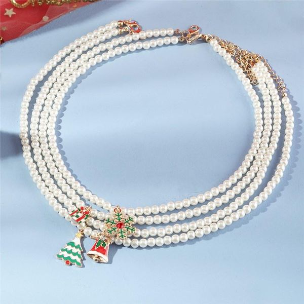 chokers 2021 ameriacan and european christmas gift white pearl bead neckalce for women metal box\snow\bell\tree pendant choker necklaces, Golden;silver
chokers 2021 ameriacan and european christmas gift white pearl bead neckalce for women metal box\snow\bell\tree pendant choker necklaces, Golden;silver