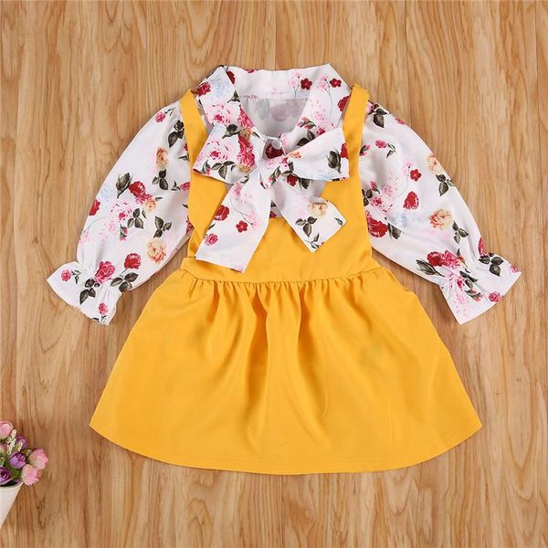 clothing sets autumn lovely baby girls clothes flowers print long sleeve single breasted bow shirts bib strap dress, White
clothing sets autumn lovely baby girls clothes flowers print long sleeve single breasted bow shirts bib strap dress, White