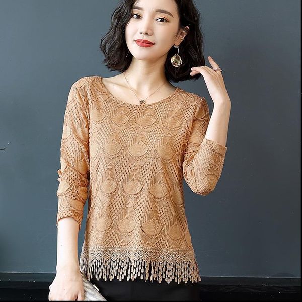 womens fashion blouses spring summer style chiffon shirt o neck fringe casual long sleeve lace blusas dd8245, White
womens fashion blouses spring summer style chiffon shirt o neck fringe casual long sleeve lace blusas dd8245, White