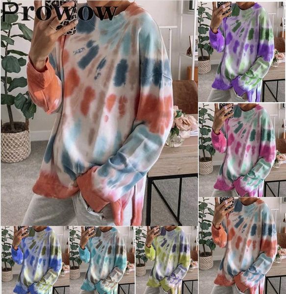 women's hoodies & sweatshirts prowow women fashion round neck sweatshirt dye printed pullovers autumn winter loose long sleeve oversiz, Black
women's hoodies & sweatshirts prowow women fashion round neck sweatshirt dye printed pullovers autumn winter loose long sleeve oversiz, Black