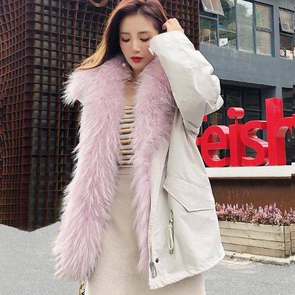 women's fur & faux 2021 fabric coat rex linner, raccoon collar jacket be-1903, Black
women's fur & faux 2021 fabric coat rex linner, raccoon collar jacket be-1903, Black