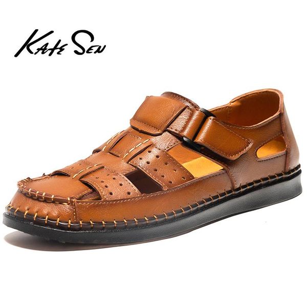 sandals brand men leather splice fashion slippers male breathable summer beach shoes outdoor casual size 38-46, Black
sandals brand men leather splice fashion slippers male breathable summer beach shoes outdoor casual size 38-46, Black