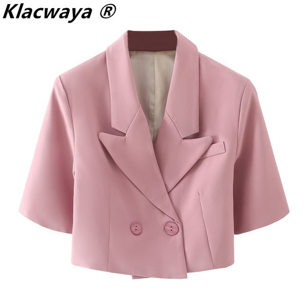 woman spring and summer women's lapel short-sleeved loose short pink small suit jacket 210521, White;black
woman spring and summer women's lapel short-sleeved loose short pink small suit jacket 210521, White;black