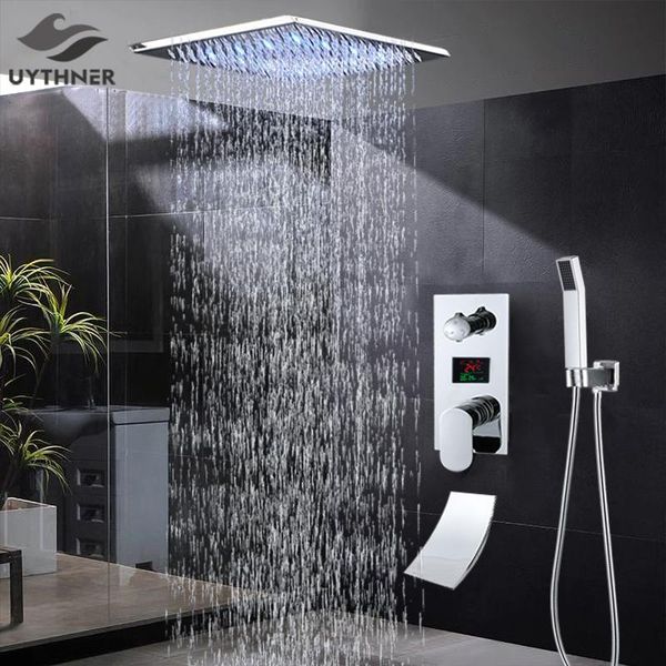 uythner bathroom rainfall shower faucets set concealed chrome faucet system bathtub mixer tap wall mount sets
uythner bathroom rainfall shower faucets set concealed chrome faucet system bathtub mixer tap wall mount sets