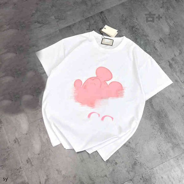 2022 factory wholesale new 21 year summer fashion cartoon head cloth embroidery t-shirt women's round neck casual with short sleeve top, White
2022 factory wholesale new 21 year summer fashion cartoon head cloth embroidery t-shirt women's round neck casual with short sleeve top, White