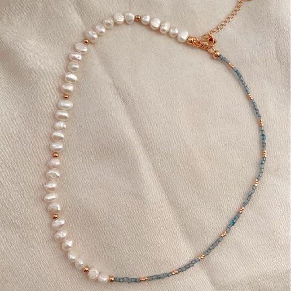 chokers french romantic original niche handmade jewelry necklace for woman natural pearl blue stone gold beads fashion banquet choker, Golden;silver
chokers french romantic original niche handmade jewelry necklace for woman natural pearl blue stone gold beads fashion banquet choker, Golden;silver