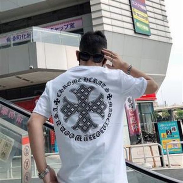 fashion outlet 21ss chrome 21ss tide brand horseshoe ch classic cross circle short sleeve men's and women's loose casual t-shirt c, White;black
fashion outlet 21ss chrome 21ss tide brand horseshoe ch classic cross circle short sleeve men's and women's loose casual t-shirt c, White;black