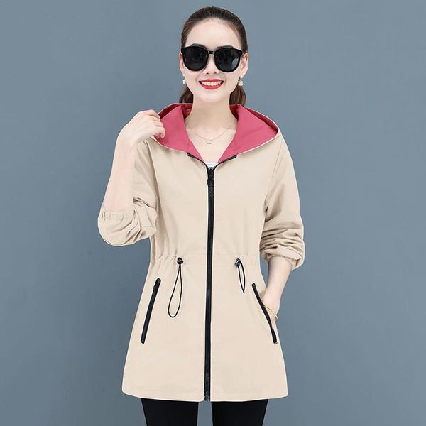 women's trench coats double-sided windbreaker mid-length female jacket 2021 all-match spring and autumn loose large size blouse, Tan;black
women's trench coats double-sided windbreaker mid-length female jacket 2021 all-match spring and autumn loose large size blouse, Tan;black