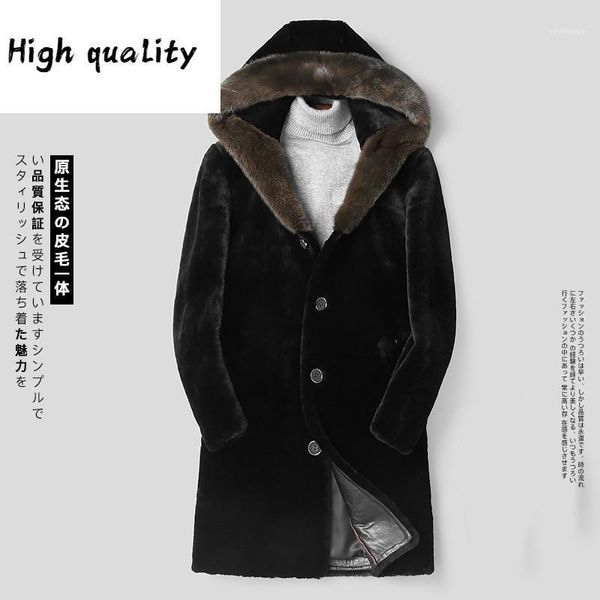sheep natural winter shearling jacket hooded mink collar real fur men long jackets luxury coat l19-5201 kj14941, Black
sheep natural winter shearling jacket hooded mink collar real fur men long jackets luxury coat l19-5201 kj14941, Black