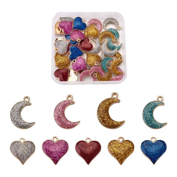 charms 1box alloy enamel cross moon heart pendants mixed color for diy bracelet necklace jewelry making decor accessories, Bronze;silver
charms 1box alloy enamel cross moon heart pendants mixed color for diy bracelet necklace jewelry making decor accessories, Bronze;silver