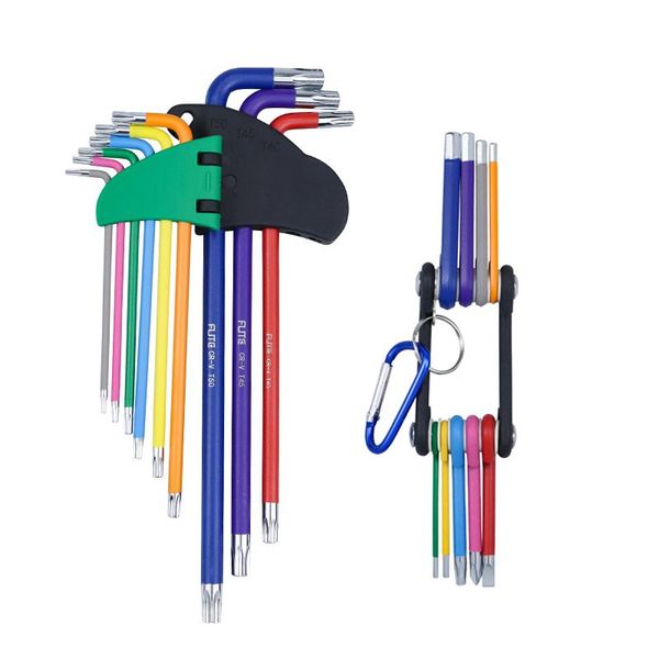 hand tools 9pcs hex key color coded ball-end allen l wrench set torque long metric with sleeve bicycle accessories
hand tools 9pcs hex key color coded ball-end allen l wrench set torque long metric with sleeve bicycle accessories