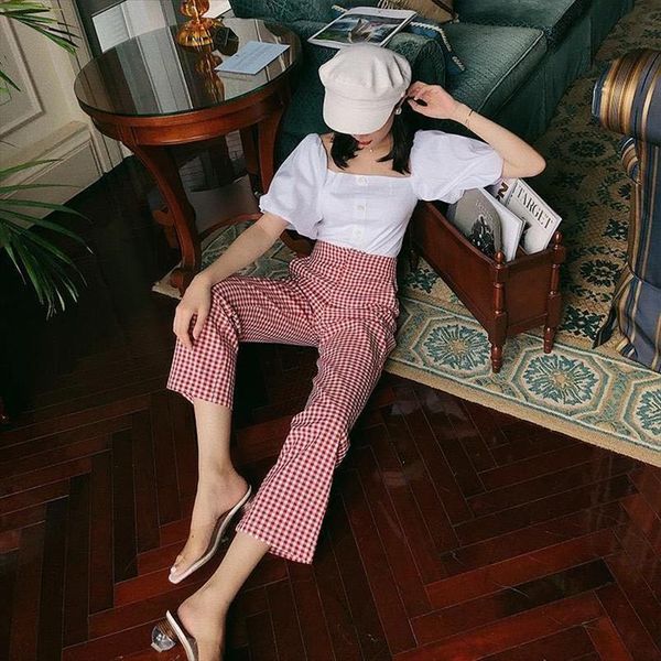 mallas tobilleras a cuadros womens pant informales ajustadas de cintura alta para mujer, pantalones sueltos y rectos, ropa calle, primavera, Black;white
mallas tobilleras a cuadros womens pant informales ajustadas de cintura alta para mujer, pantalones sueltos y rectos, ropa calle, primavera, Black;white