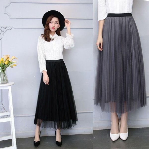 skirts elexs 80cm length autumn tulle womens winter long skirt elastic high waist pleated e7403, Black
skirts elexs 80cm length autumn tulle womens winter long skirt elastic high waist pleated e7403, Black