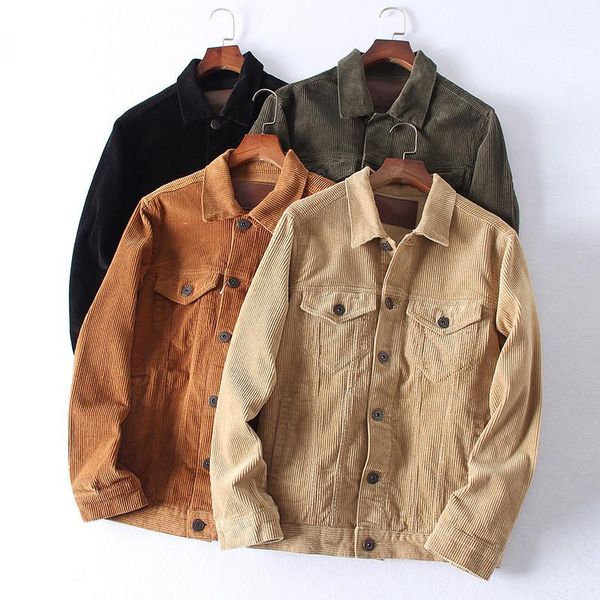women's jackets spring autumn khaki corduroy womens vintage pockets design cotton basic coat outwear stylish loose clothes streetwear, Black;brown
women's jackets spring autumn khaki corduroy womens vintage pockets design cotton basic coat outwear stylish loose clothes streetwear, Black;brown