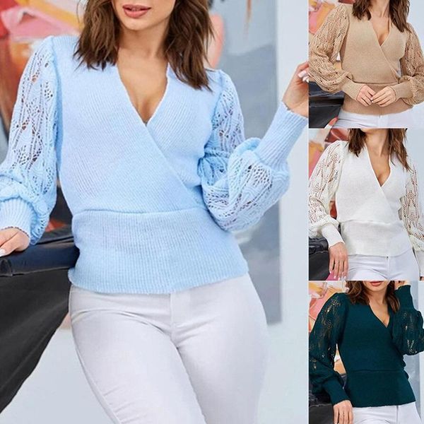 women's sweaters 2021 fall/winter women v-neck solid color winter sweater short hollow flare sleeve knitted pullover jersey, White;black
women's sweaters 2021 fall/winter women v-neck solid color winter sweater short hollow flare sleeve knitted pullover jersey, White;black