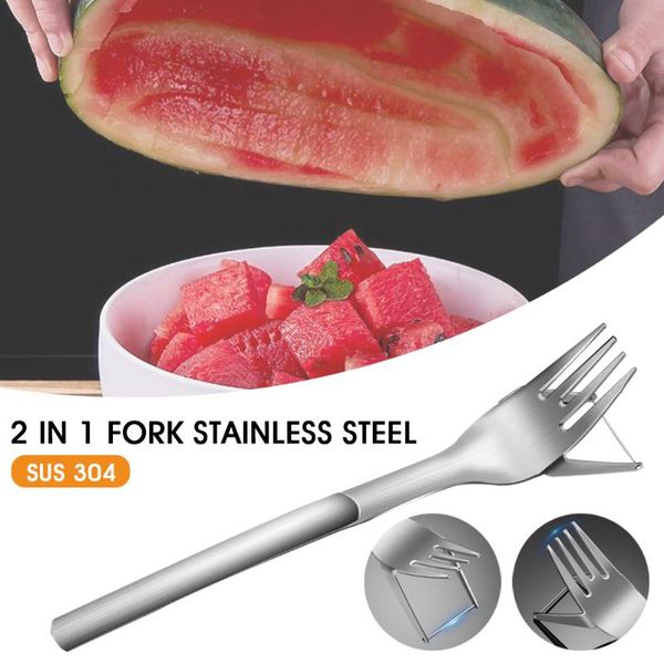 forks 2 in 1 watermelon fork slicer multi-purpose cutter knife 304 stainless steel kitchen fruit cutting tableware
forks 2 in 1 watermelon fork slicer multi-purpose cutter knife 304 stainless steel kitchen fruit cutting tableware
