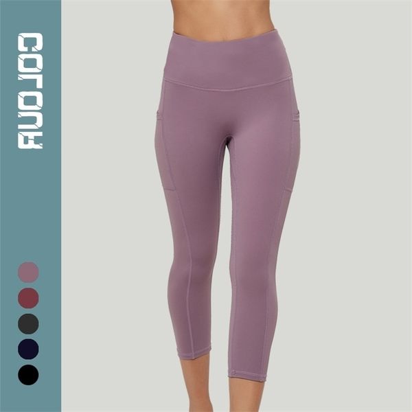 new seamless fitness peach hip yoga pants double-sided nylon high waist running pocket tights