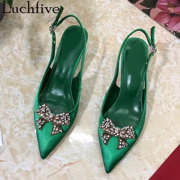 sandals green crystal bowknot heels women slip on slingback kitten heel shoes party wedding pumps female sandalias summer, Black
sandals green crystal bowknot heels women slip on slingback kitten heel shoes party wedding pumps female sandalias summer, Black
